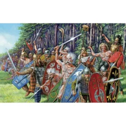 40 figurines Guerriers Gaulois - Zvezda