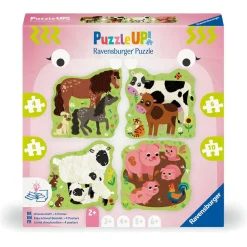 3 Puzzle Up! 2 ans : Les animaux de la ferme - Ravensburger