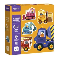 6 puzzles de 3 à 6 pièces : mes premiers Puzzles - Plan Toys