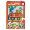 4 Puzzles progressifs : patrouille de sauvetage - Educa