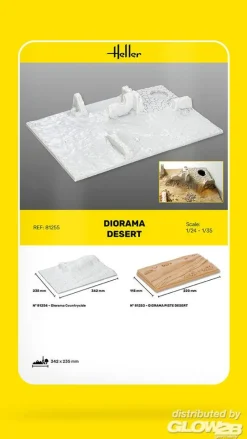 Accessoire Diorama : Socle décor Désert - Heller