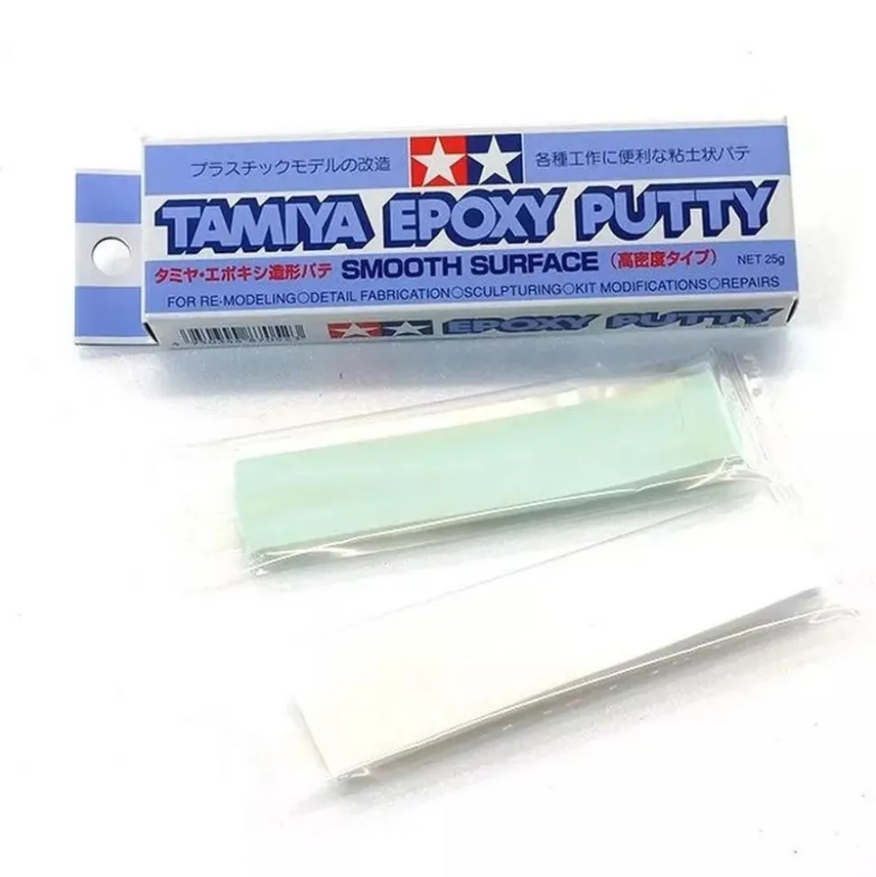 Accessoire maquette : Mastic Epoxy surfaces lisses 25g - Tamiya