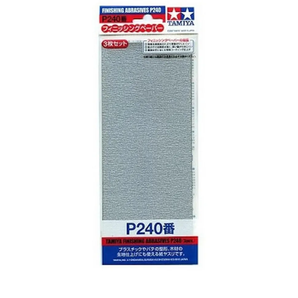 Accessoire maquette : Papier Abrasif P240 - Tamiya
