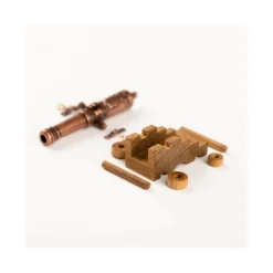 Accessoire maquette bateau : Canons avec chariot bois 40 mm - Amati