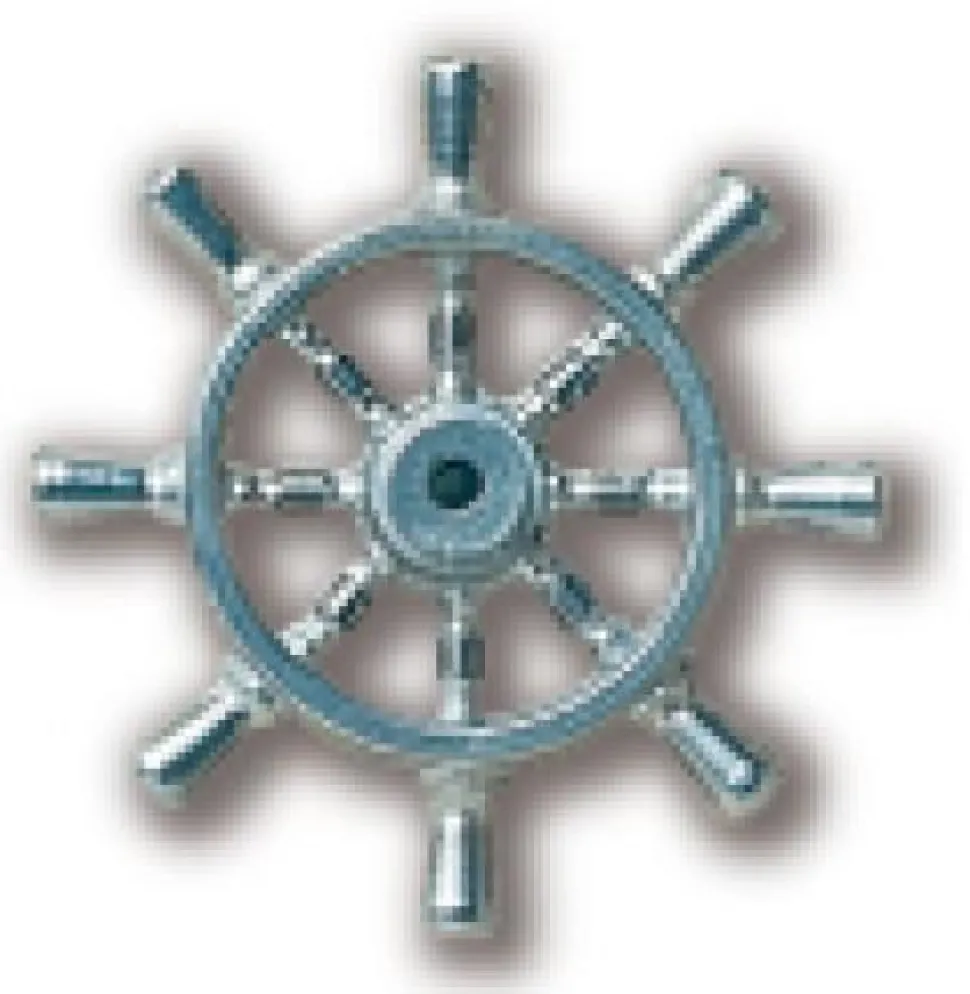 Accessoire pour maquette de bateau en bois : Barre en laiton ø 23 mm par 2 - Constructo