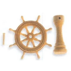 Accessoire pour maquette de bateau en bois : Roue de gouvernail en bois 30 mm - Artesania