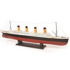 Accessoire pour maquette bateau en bois : socle noir complet 380 x 120 mm - OCCRE