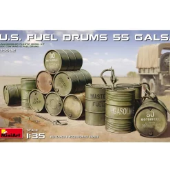 Accessoires de dioramas : Fûts de carburant US 55 gallons - Mini Art