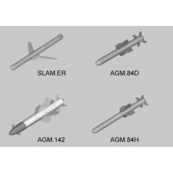 Accessoires militaires : Set d'armement aviation américaine - Missiles - Trumpeter