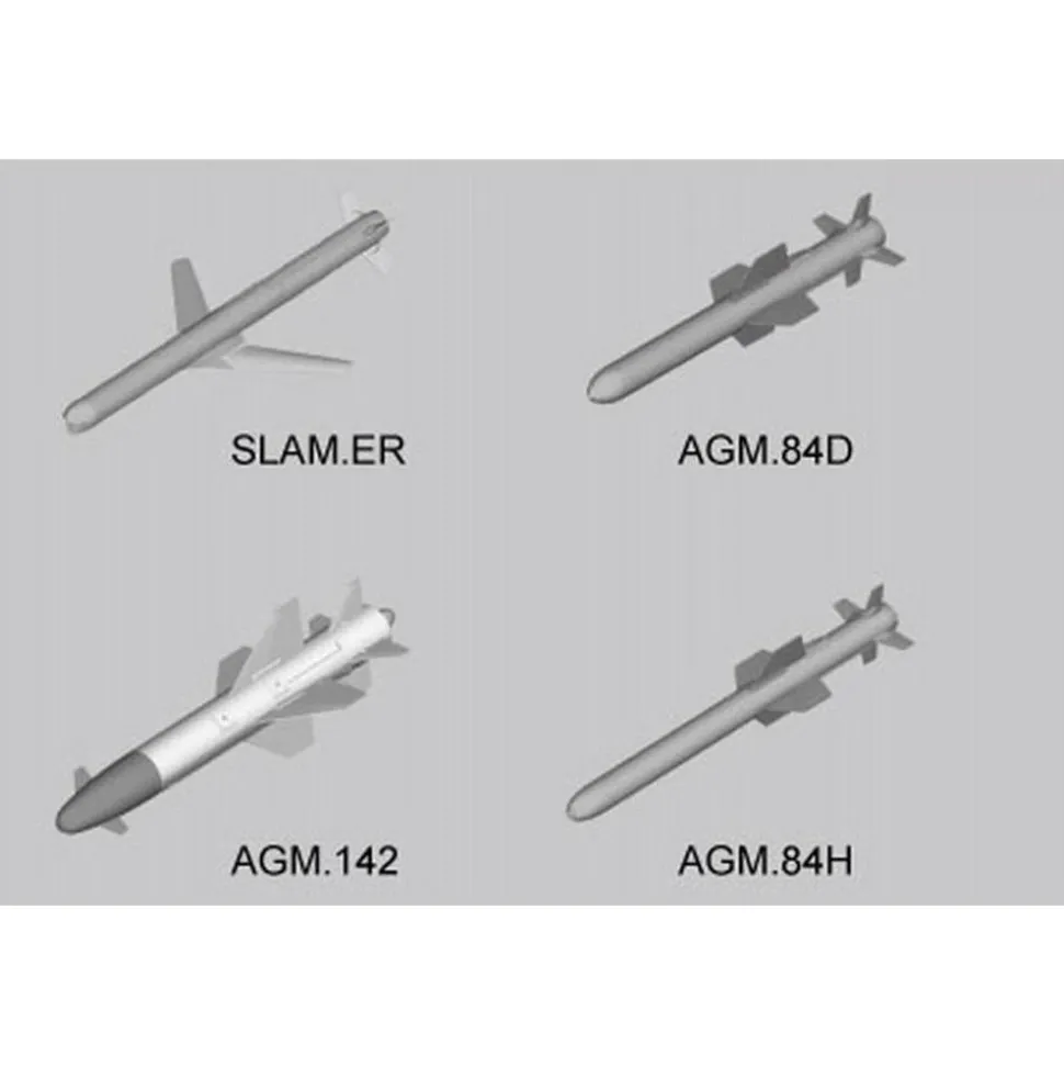 Accessoires militaires : Set d'armement aviation américaine - Missiles - Trumpeter