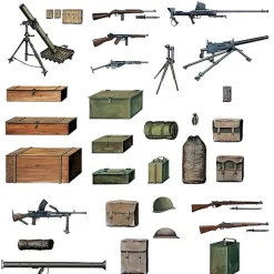 Accessoires militaires : Equipements et armement Alliés WWII - Italeri