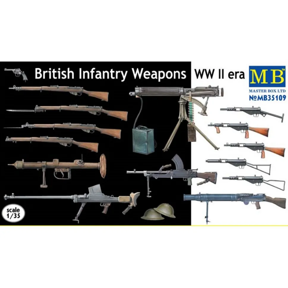 Accessoires militaires 2ème Guerre mondiale : Set armement britannique - Master Box