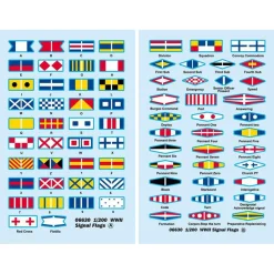 Accessoires pour maquettes bateaux : Set de drapeaux WWII - Trumpeter