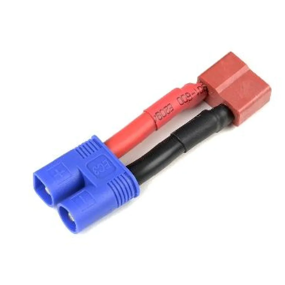 Adaptateur Deans femelle EC-3 Male - 12AWG (2.05mm diam - 3.31mm2 sect) Câble silicone - Gforce
