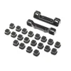 Adjustable Pivot Set C & D Black: 22 5.0 - Losi - TLR