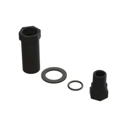 Aluminum Servo Saver Hub Set Black - ARRma