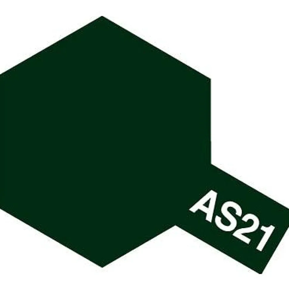 AS21 - Bombe aérosol - 90 ml : Vert Foncé Nuit - Tamiya