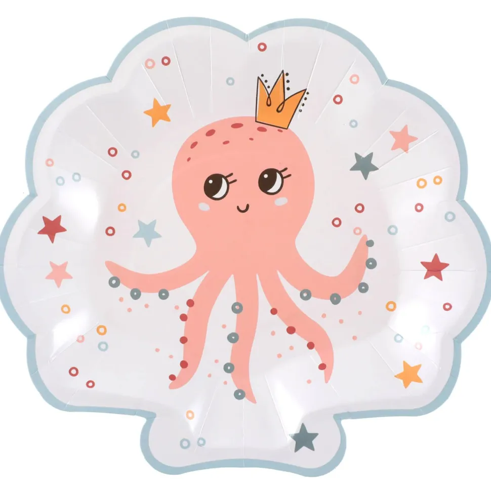 Assiettes P'tit matelot x10 - 22 cm - RueDeLaFete