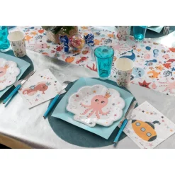 Assiettes P'tit matelot x10 - 22 cm - RueDeLaFete