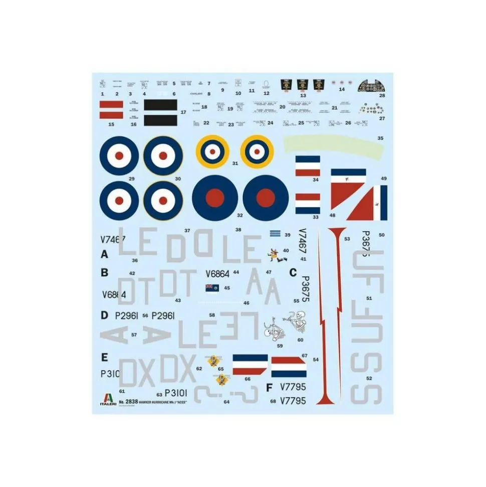 Avion Hurricane Mk 1 Aces - Italeri