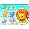 Baby puzzle - 5 puzzles - Les animaux sauvages - Educa