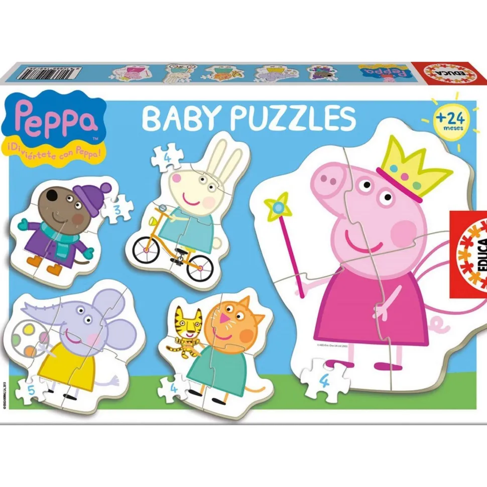 Baby puzzle - 5 puzzles : Peppa Pig - Educa