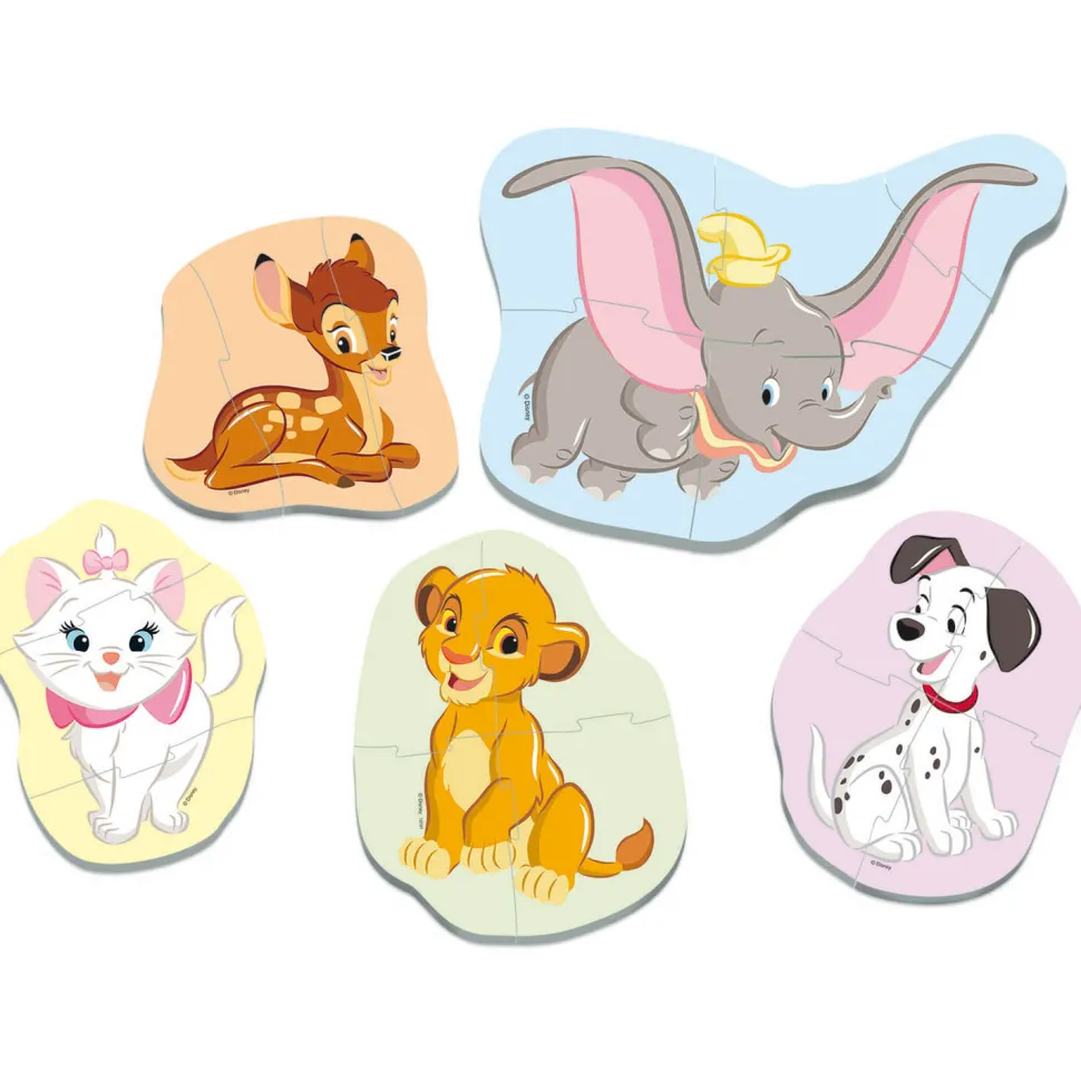 Baby puzzle : 5 puzzles de 3 à 5 pièces : Disney baby - Educa
