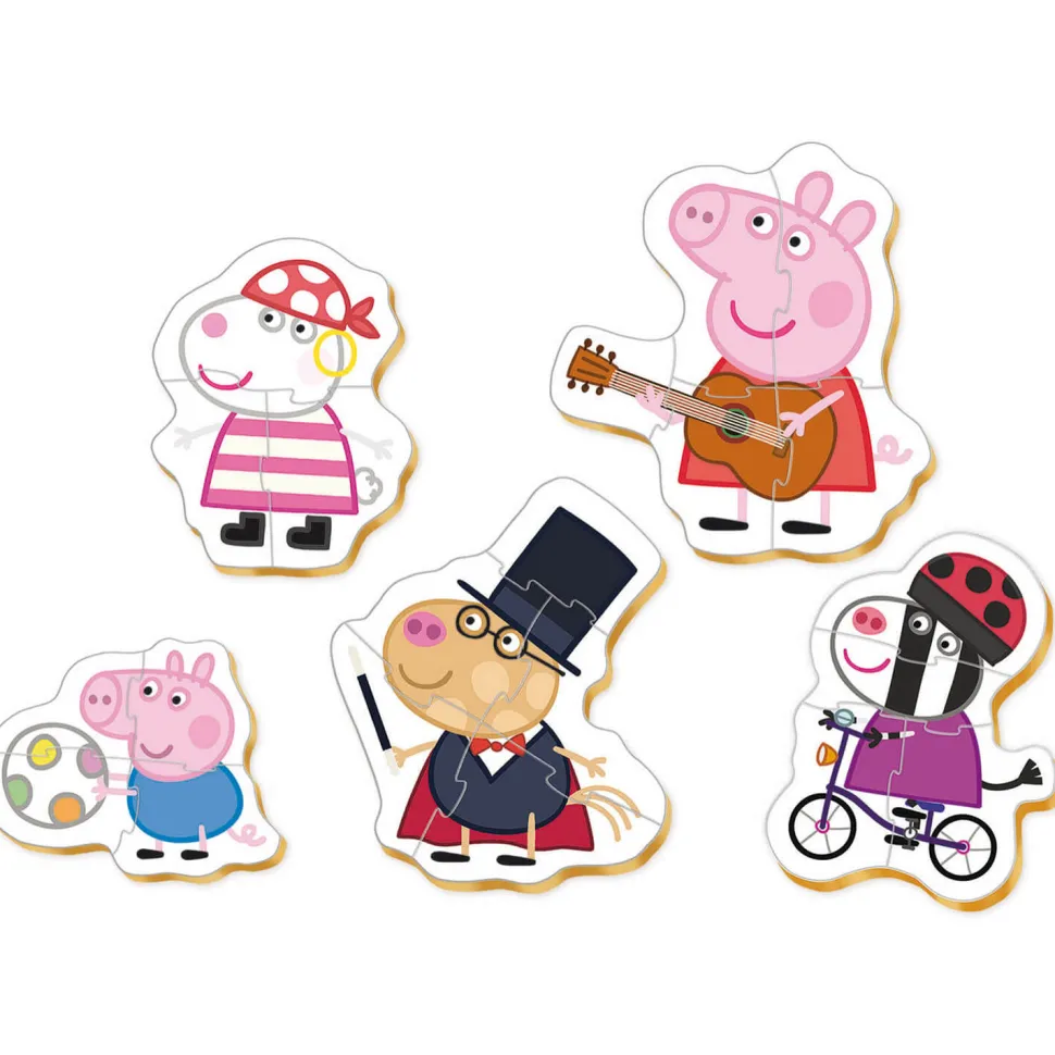 Baby puzzle : 5 puzzles de 3 à 5 pièces : Peppa Pig - Educa