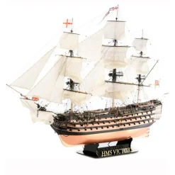 Base d'Exposition en Plexiglass Noir et Or pour Maquette HMS Victory - Artesania
