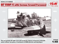 Bf 109F-4 with German Ground Personnel - 1:48e - ICM - ICM