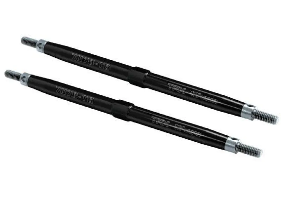 Biellettes Arriere Alu 7075-T6 Anodisees Noir 124Mm (2) Pour Maxx - Traxxas
