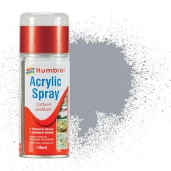 Bombe acrylique 150 ml : 165 - Gris Mer Moyen Satin - Humbrol