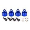 Bouchons D'Amortisseurs Alu Anodise Bleu (4) - Traxxas