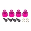 Bouchons D'Amortisseurs Alu Anodise Rose (4) - Traxxas