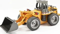Bulldozer 1/18 RTR 2.4Ghz avec godet métal - Hui Na Toys