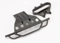 Bumper, front/ bumper mount, front (black) - Traxxas