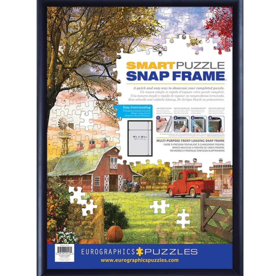 Cadre pour puzzle en aluminium noir - Eurographics