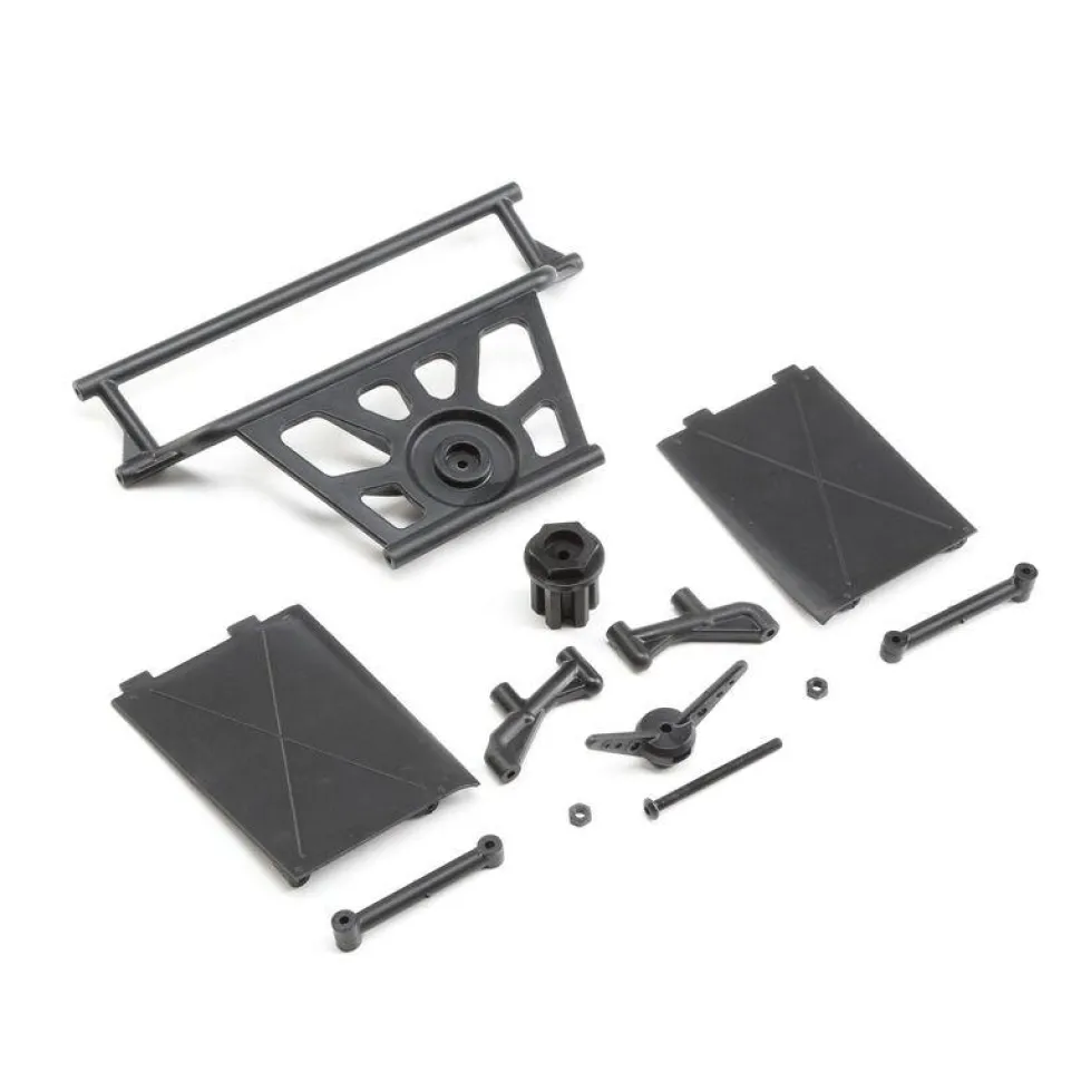 Cage Rear, Tower Supports,Mud Guards: SuperRockRey - Losi - TLR