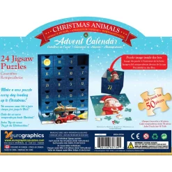 Calendrier de l'Avent : 24 Puzzles : Animaux de Noël - Eurographics