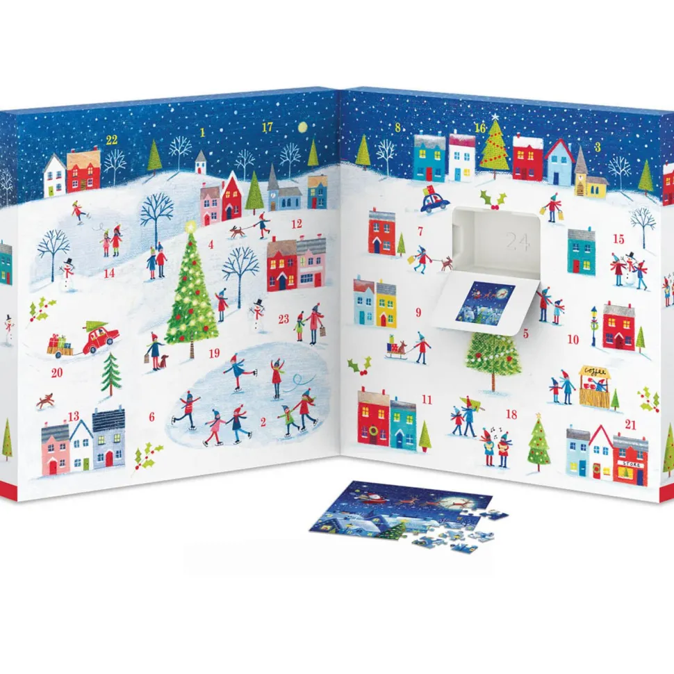 Calendrier de l'Avent : 24 Puzzles : Ville de Noël - Eurographics