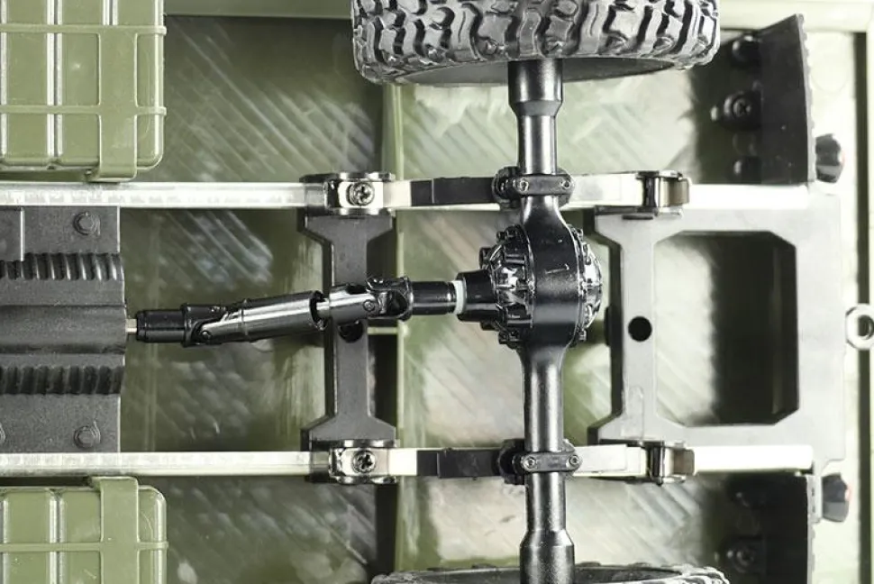 Camion Civil GAZ-66 4WD 1/16e RTR Vert - Amewi