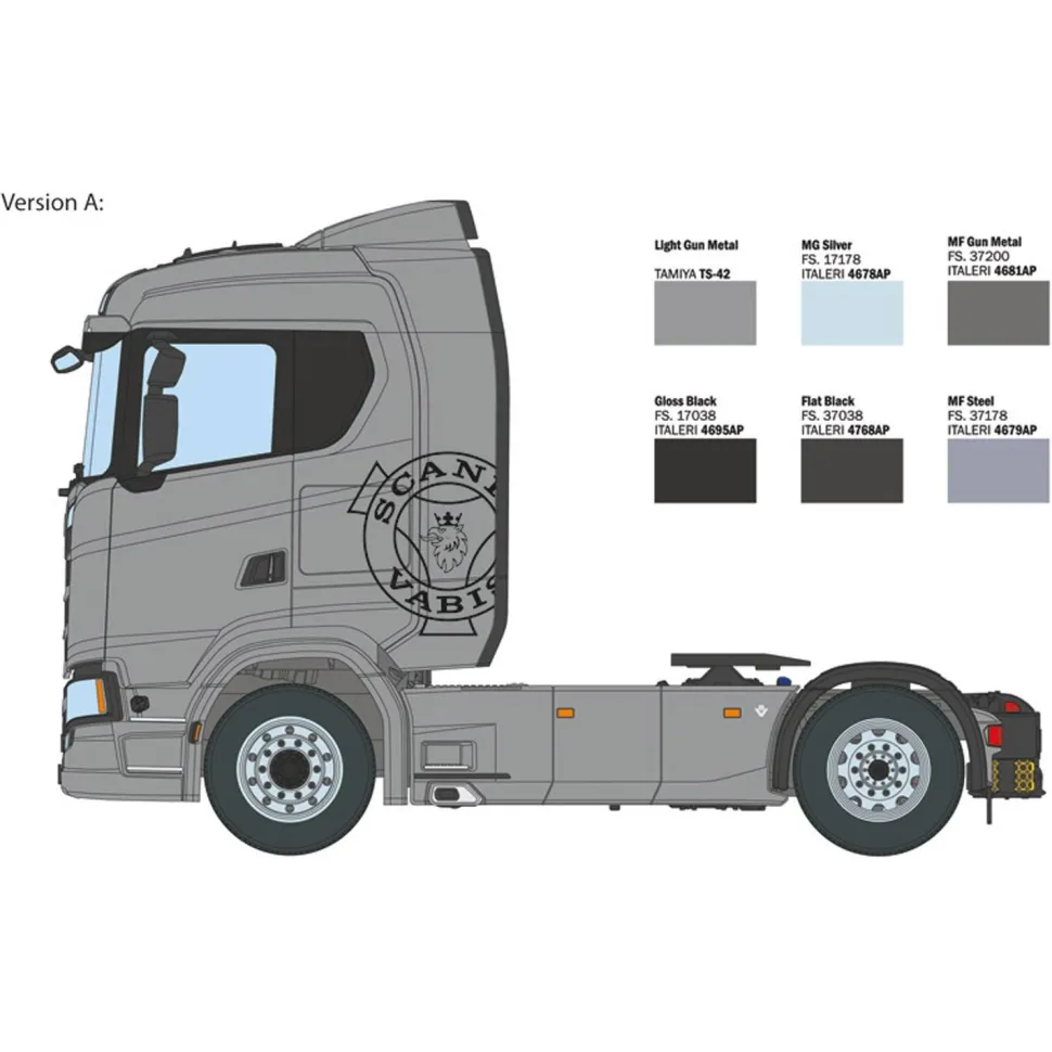 Camion Scania 770S 4x2 - Grey Cab - Italeri