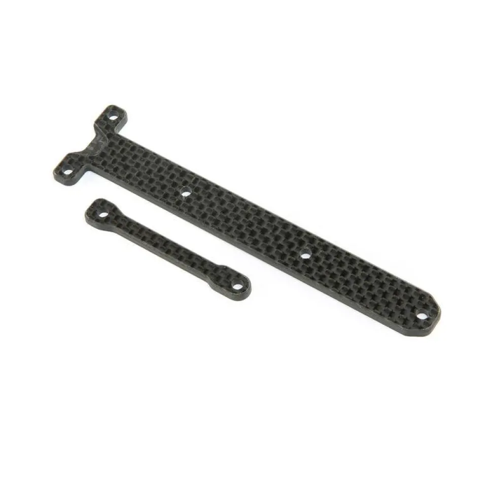 Carbon Chassis Brace Support Set : 22X-4 - Losi - TLR