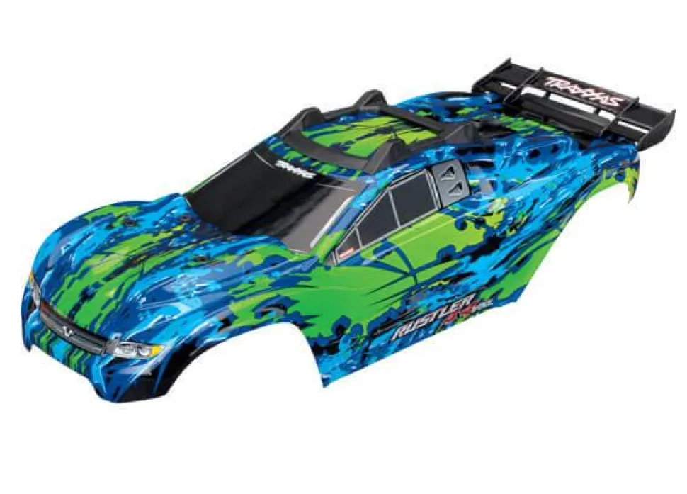 Carrosserie Rustler 4X4 Vxl Peinte Et Decoree Verte - Traxxas - Traxxas