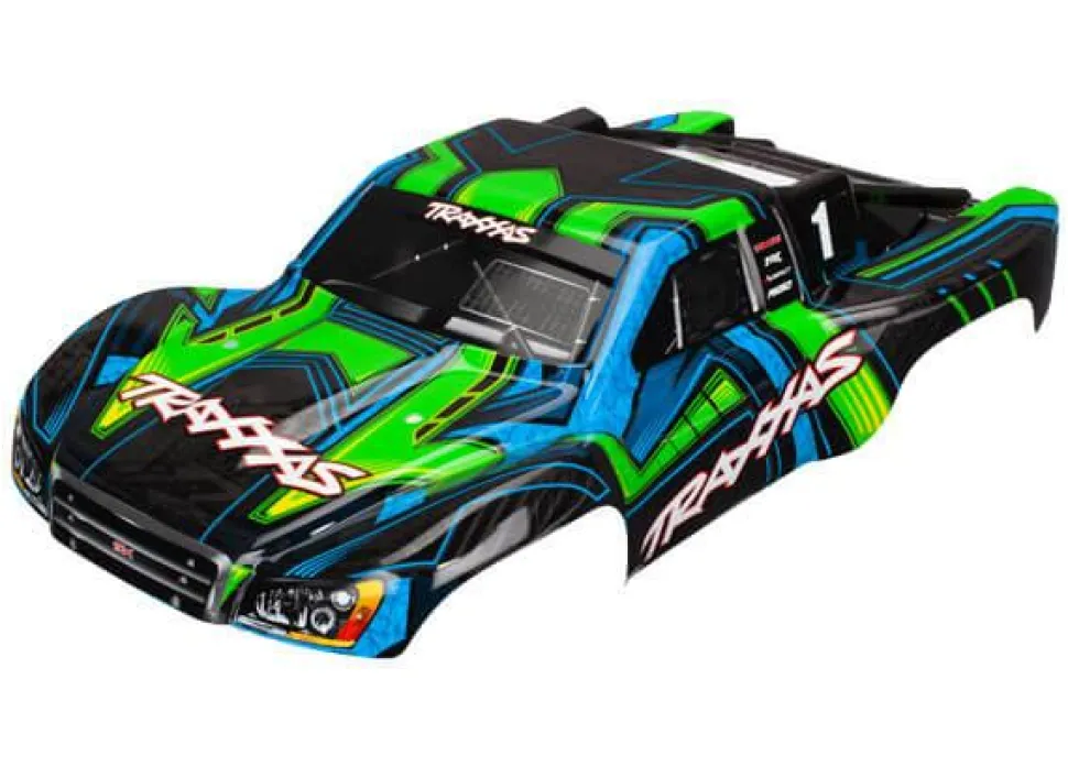 Carrosserie Slash 4X4 Peinte Et Decoree Verte - Traxxas - Traxxas