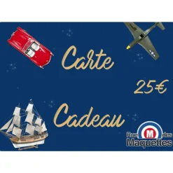 Carte Cadeau - 25 euros - Rue des Maquettes