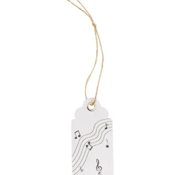 Carte de 15 étiquettes Musique avec oeillet et lien - RueDeLaFete