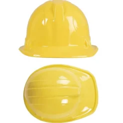 Casque de chantier - adulte - jaune - RueDeLaFete