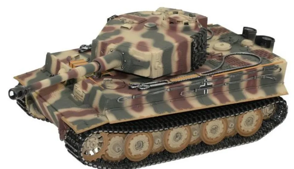 Char RC Tiger I Late Production Camo 1/16 BB Metal RTR 2.4Ghz - Torro