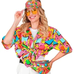 Chemise mixte mode funk années 80 - Rose - RueDeLaFete